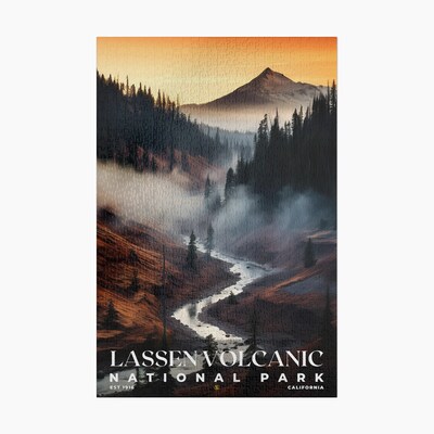 Lassen Volcanic National Park Jigsaw Puzzle, Family Game, Holiday Gift | S10 - image1